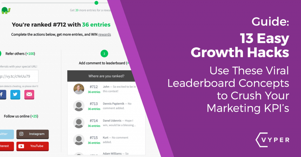 13 Ways to Growth Hack Using Viral Leaderboard Contests